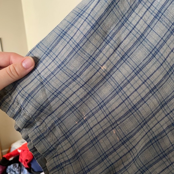 Green Short Sleeve Oversized Flannel - Picture 3 of 4